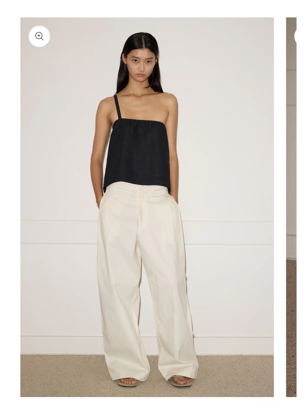 Deiji Studios Tab Pant Cream - Picture 4 of 7